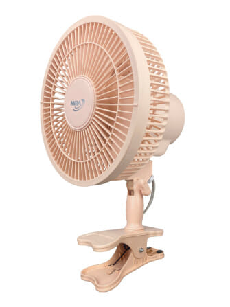 พัดลมตั้งโต๊ะ แบบหนีบ 8 นิ้ว MIRA M-73 PEACH